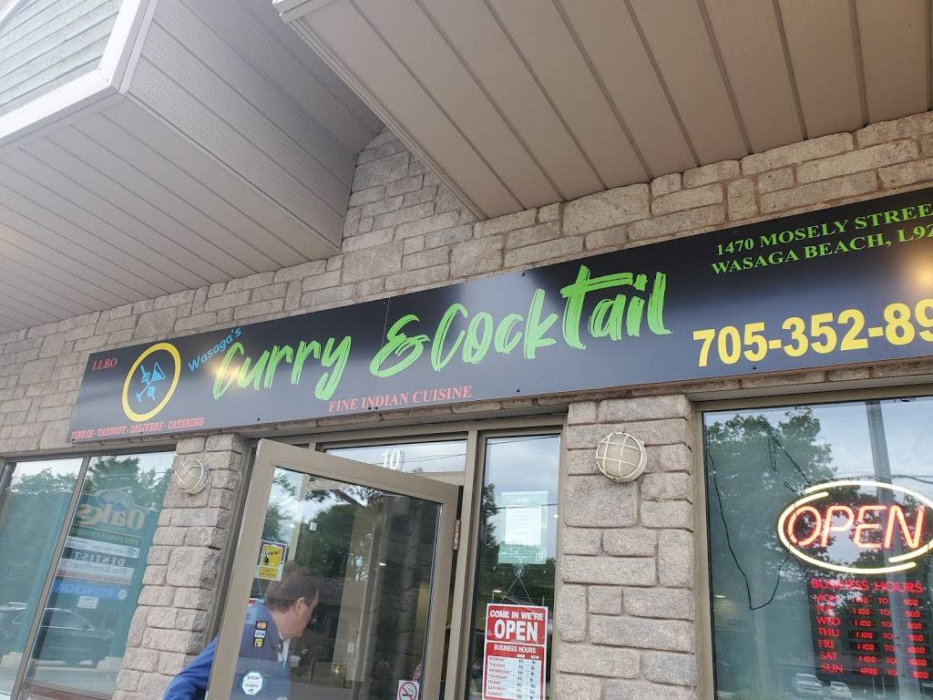 WASAGAS CURRY AND COCKTAIL | restaurant | 1470 Mosley St unit 10, Wasaga Beach, ON L9Z 2C2, Canada | 7053528988 OR +1 705-352-8988
