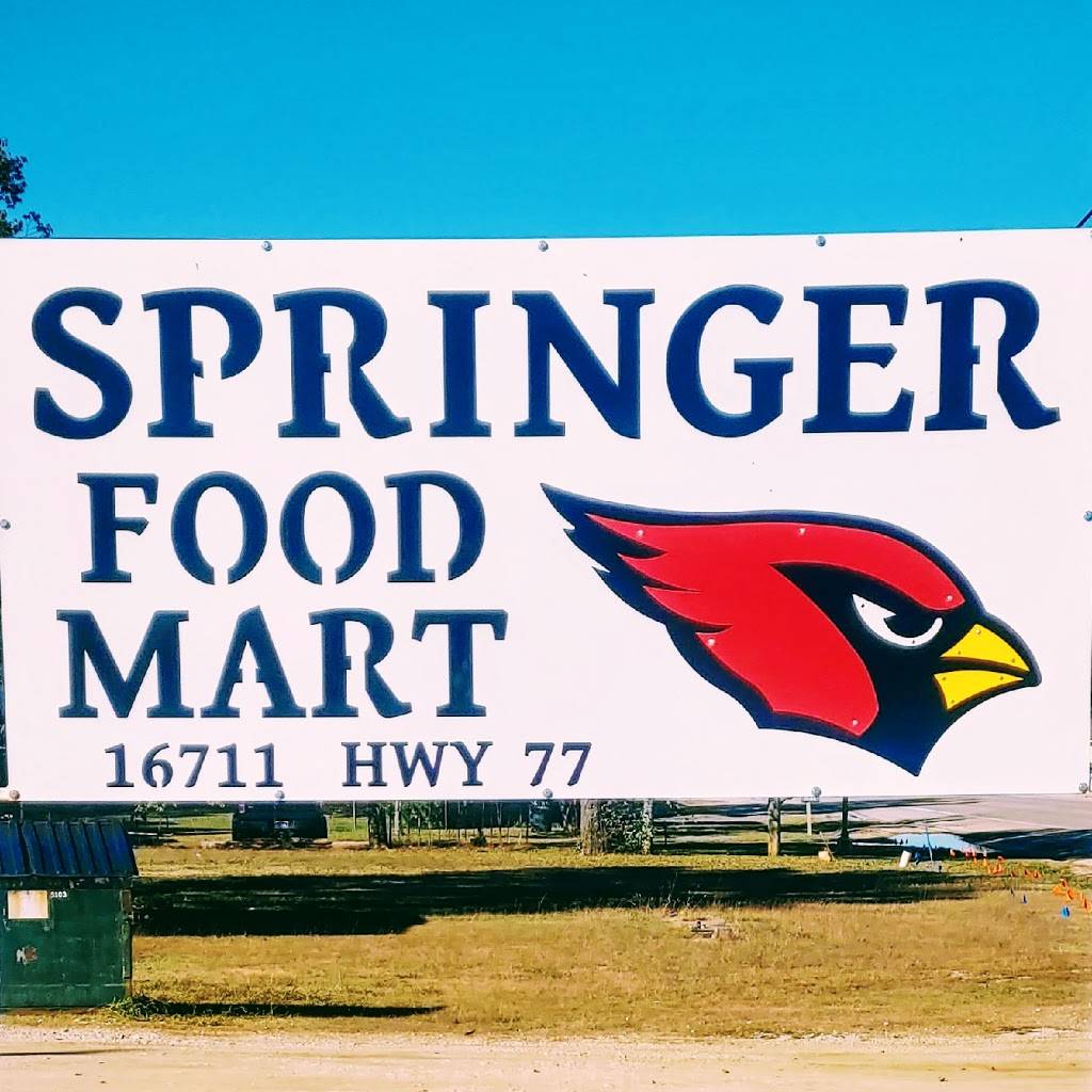 Springer Food Mart | meal takeaway | 16711 US Hwy, Springer, OK 73458, USA | 5806531502 OR +1 580-653-1502