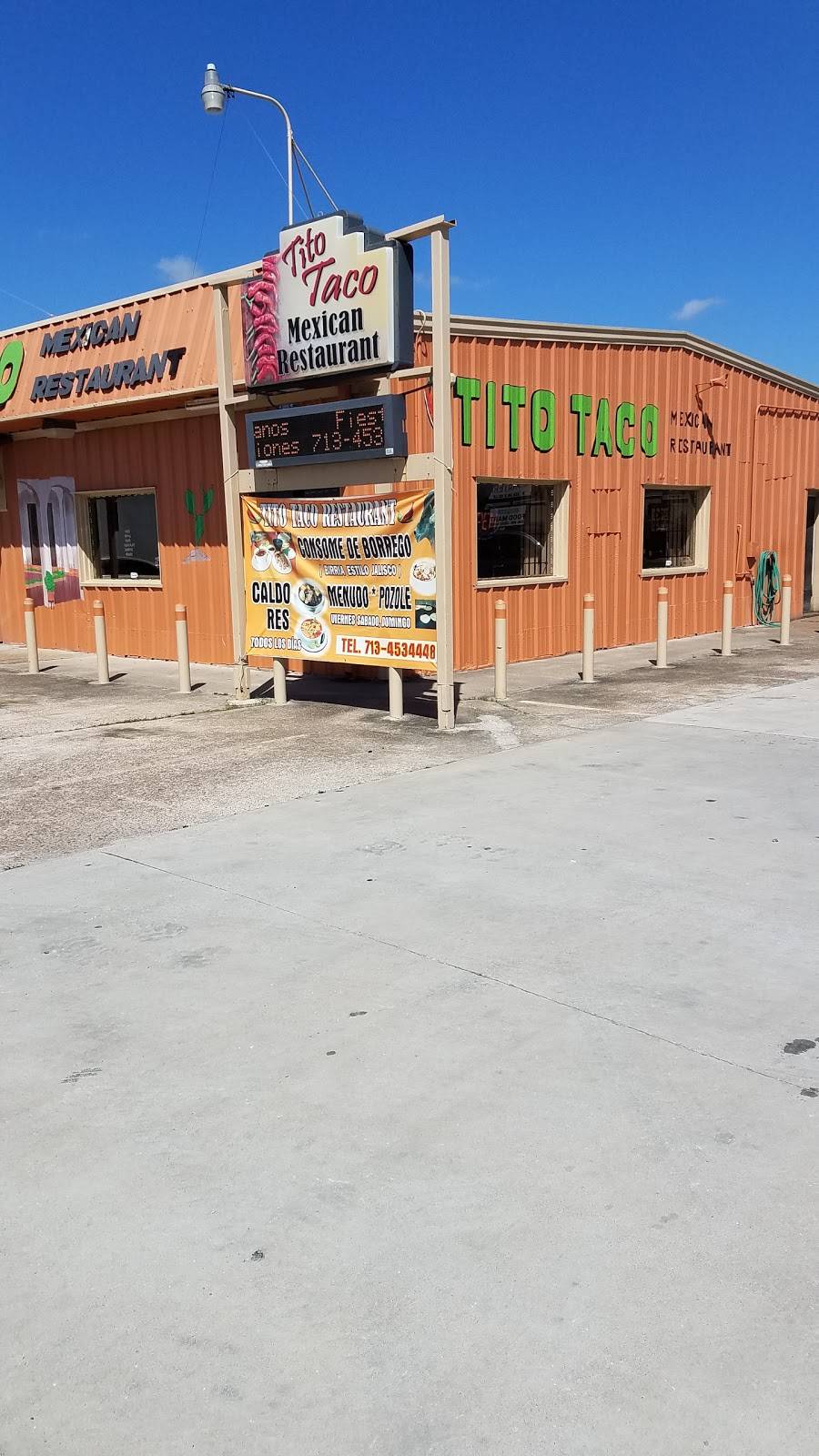 Tito Taco Shop | restaurant | 13849 Corpus Christi St, Houston, TX 77015, USA | 7134534448 OR +1 713-453-4448