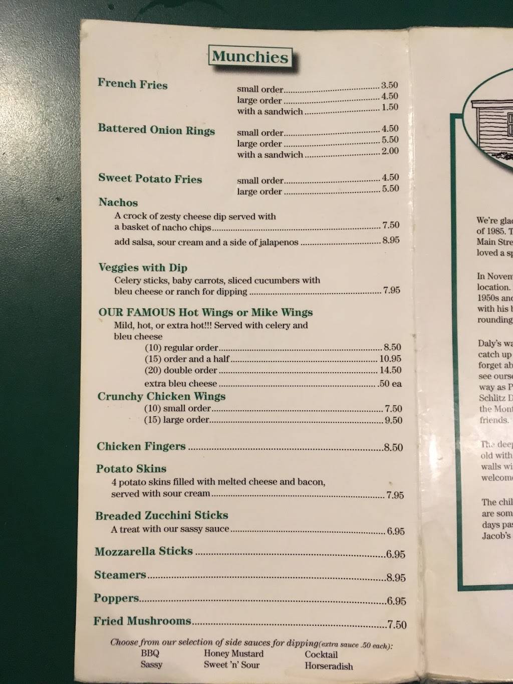 Jacobs Restaurant | restaurant | 51 Daly Ave, Dalton, MA 01226, USA | 4136849766 OR +1 413-684-9766