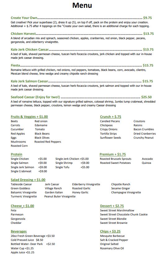 Fresh Green Waugh Chapel | restaurant | 1407 S Main Chapel Way Suite #109, Gambrills, MD 21113, USA | 2402472585 OR +1 240-247-2585