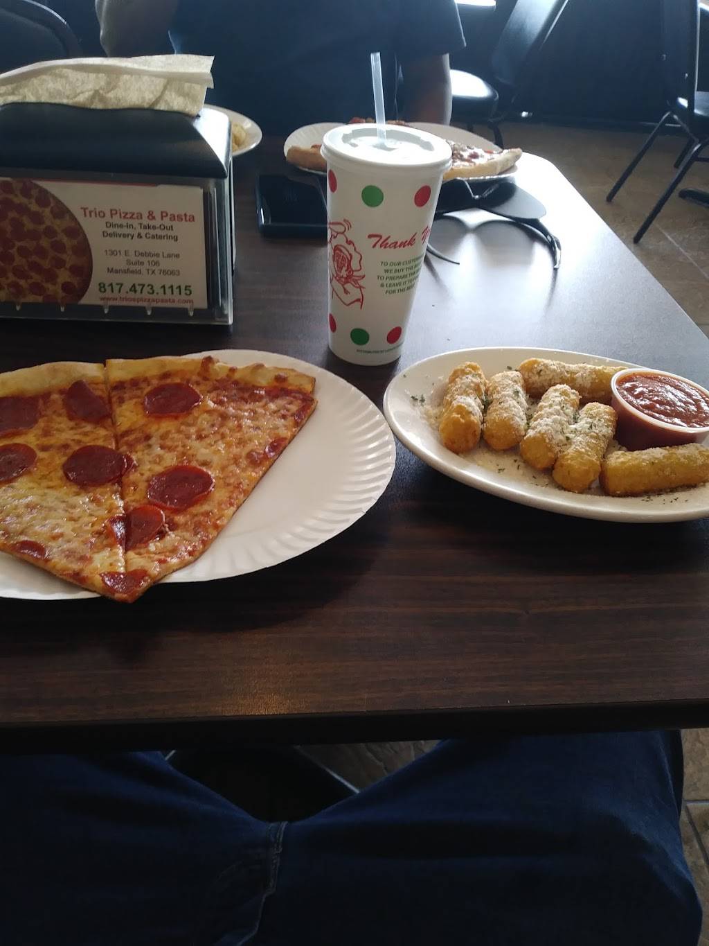 Trio Pizza Pasta | meal delivery | 1301 E Debbie Ln STE 106, Mansfield, TX 76063, USA | 8174731115 OR +1 817-473-1115