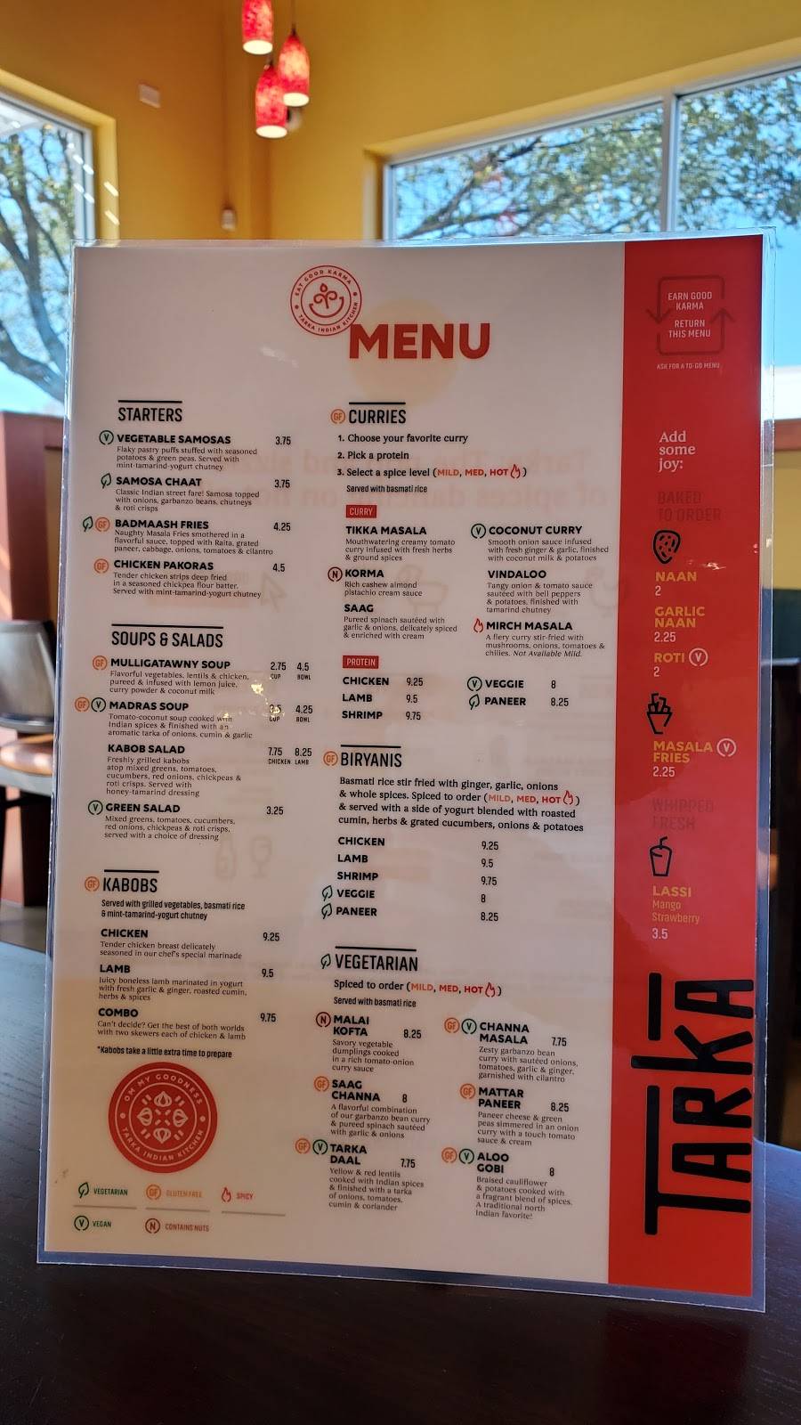 Tarka Indian Kitchen | restaurant | 3701 S Shepherd Dr Suite A, Houston, TX 77098, USA | 8325827102 OR +1 832-582-7102