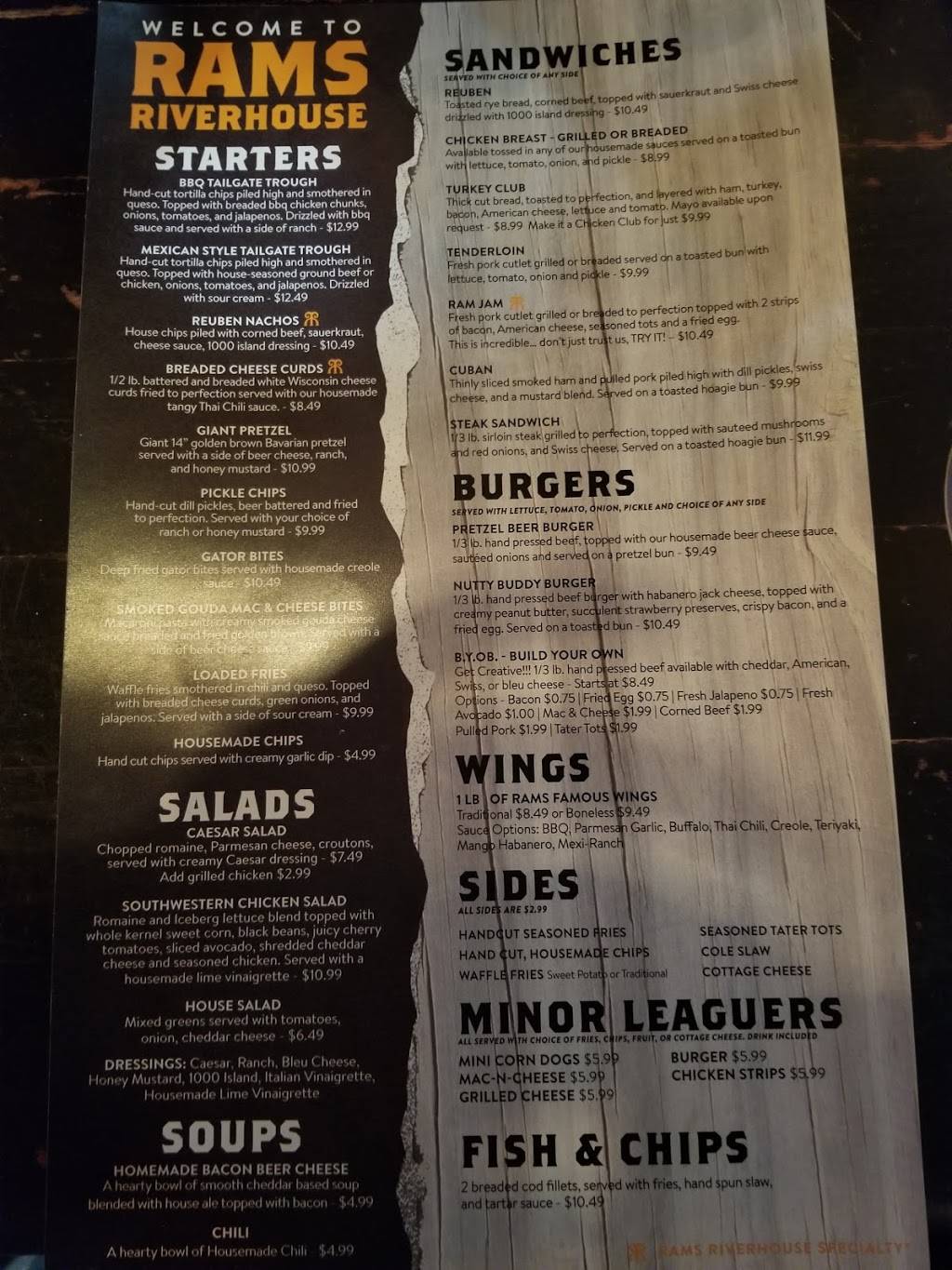 Rams Riverhouse | restaurant | 102 S Main St, Port Byron, IL 61275, USA | 3095233400 OR +1 309-523-3400