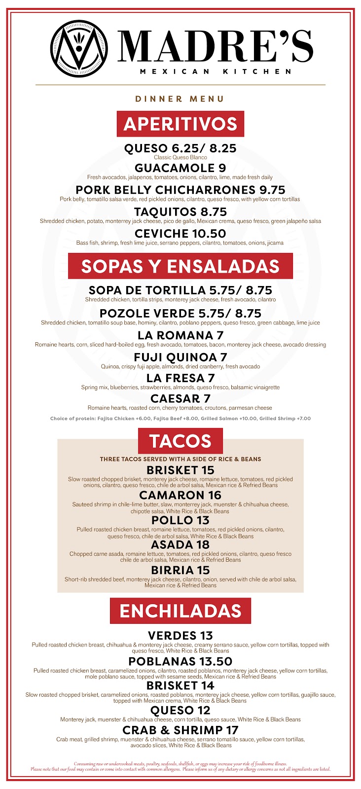 Madres Mexican Kitchen | restaurant | 6823 S Yale Ave, Tulsa, OK 74136, USA | 9189433400 OR +1 918-943-3400