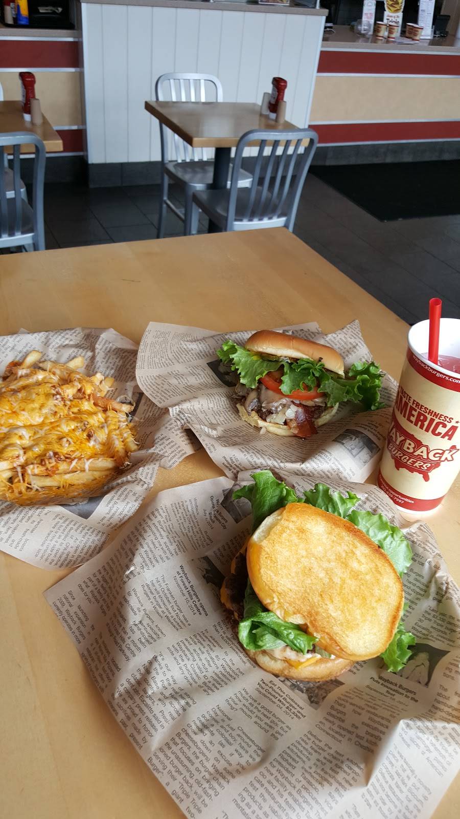 Wayback Burgers | restaurant | 2850 Main St, Stratford, CT 06614, USA | 2039083400 OR +1 203-908-3400