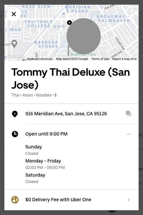 Tommy Asia | restaurant | 916 Meridian Ave, San Jose, CA 95126, USA | 4089825029 OR +1 408-982-5029