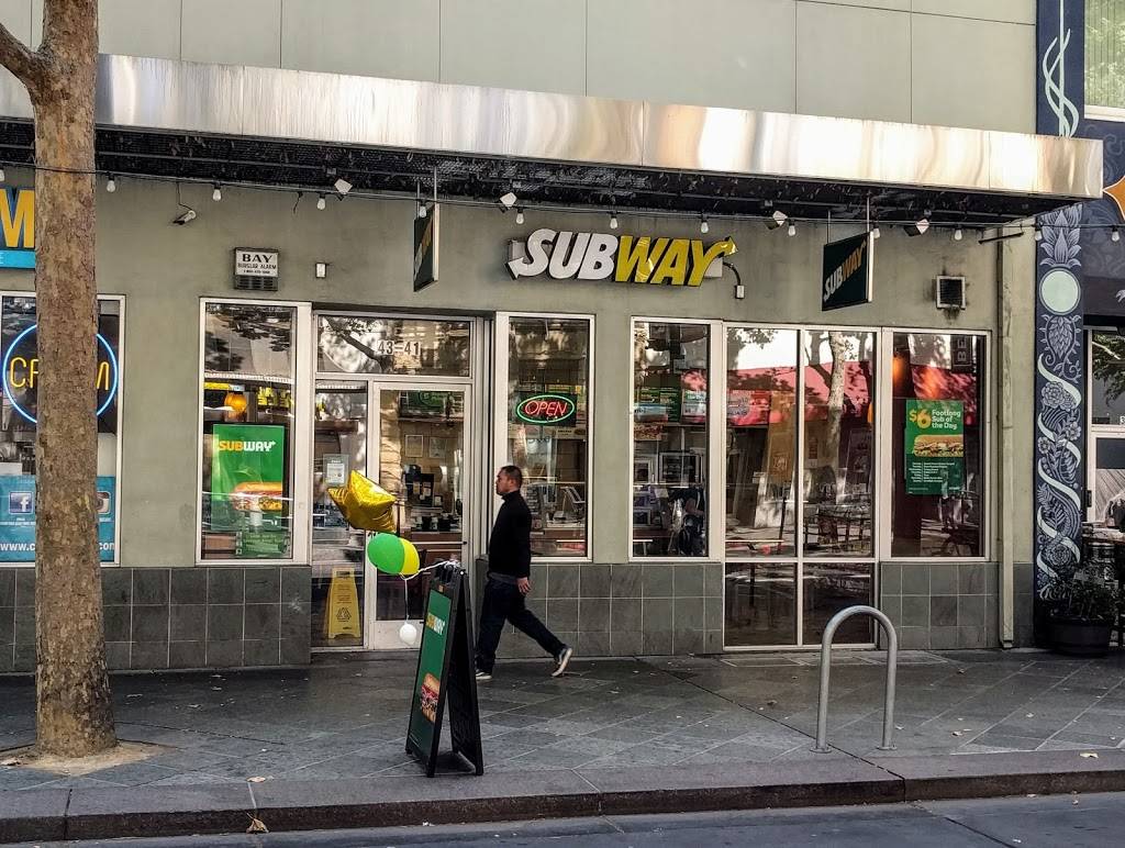 Subway Restaurants | restaurant | 43 S 1st St, San Jose, CA 95113, USA | 4089717827 OR +1 408-971-7827