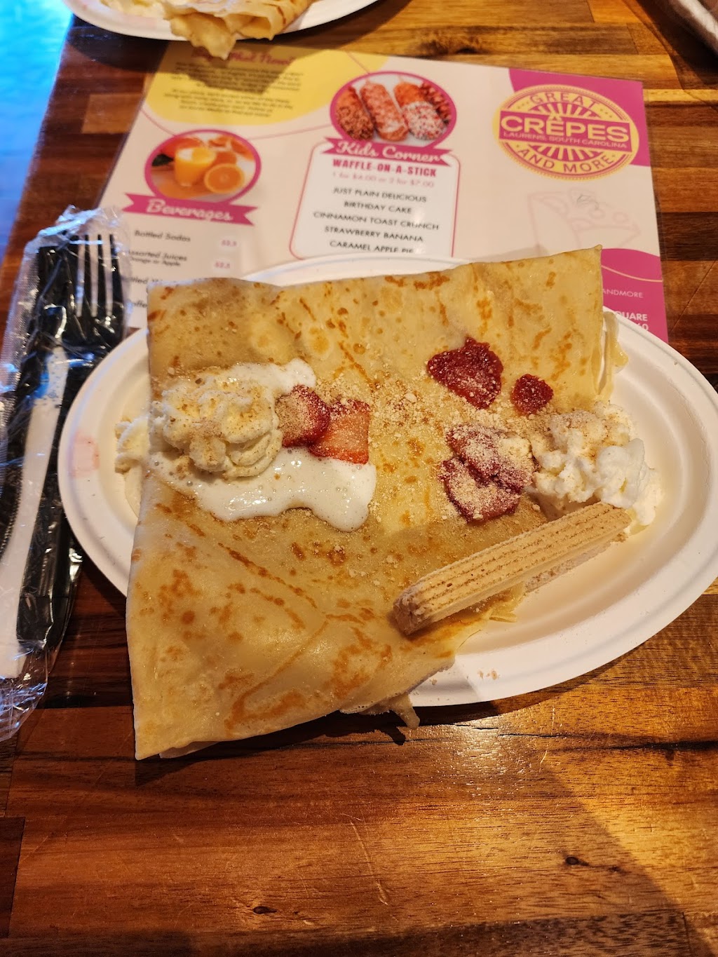 Great Crêpes and More | restaurant | 115 W Public Square, Laurens, SC 29360, USA | 8649812377 OR +1 864-981-2377