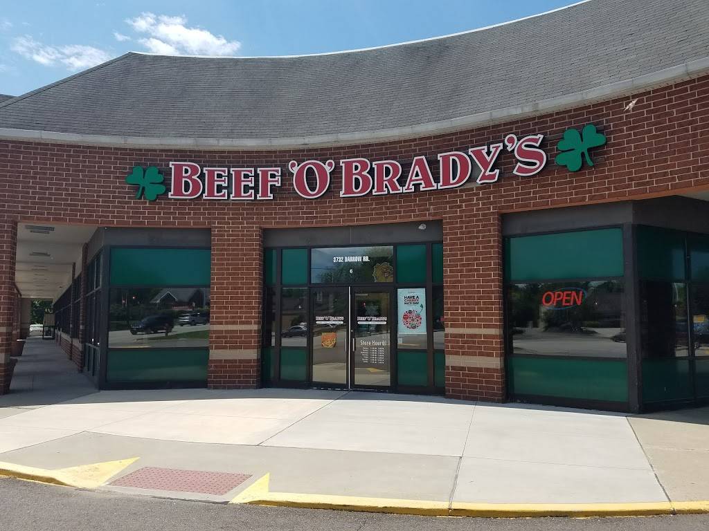 Beef O Bradys | restaurant | 3732 Darrow Rd, Stow, OH 44224, USA | 3306888200 OR +1 330-688-8200