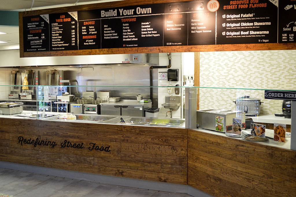 Just Falafel | restaurant | 500 Dallas Street, Suite t20b - One Allen Center Food Court, Houston, TX 77002, USA | 8328332009 OR +1 832-833-2009