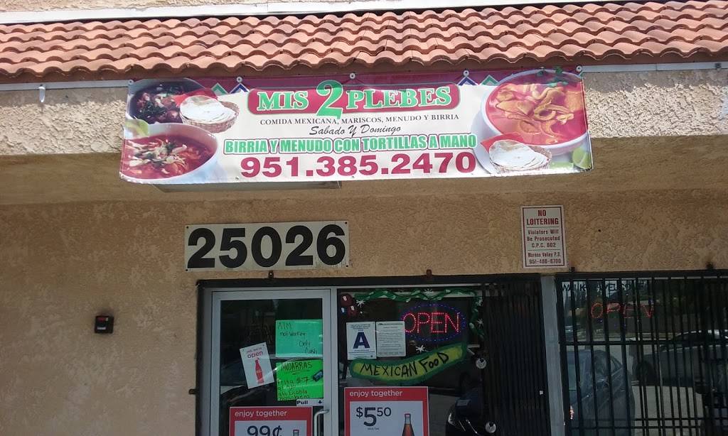 MIS 2 PLEBES | restaurant | 25026 Filaree Ave, Moreno Valley, CA 92551, USA | 9513852470 OR +1 951-385-2470