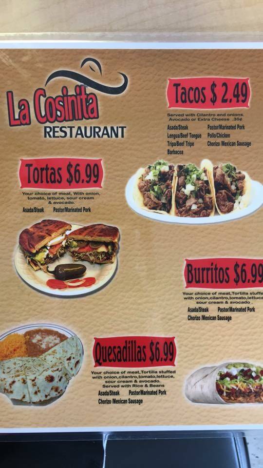 La Cosinita Restaurant | restaurant | 1627 Division Ave S, Grand Rapids, MI 49507, USA | 6162580292 OR +1 616-258-0292