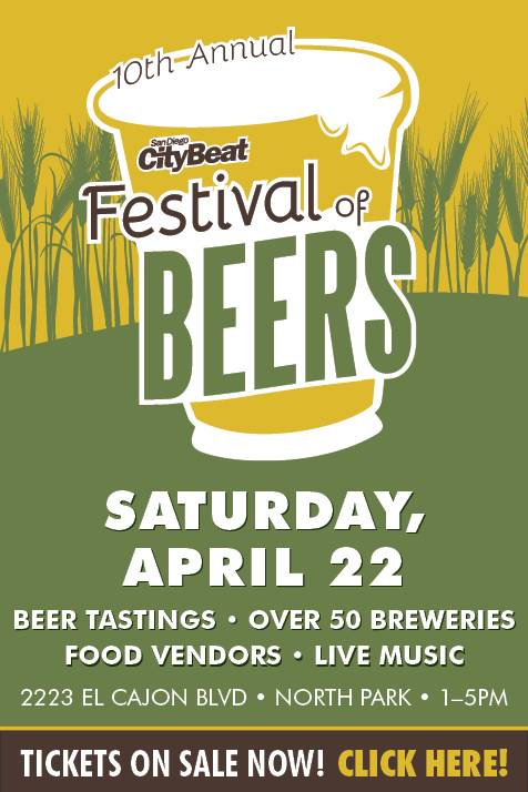 CityBeat Festival of Beers | restaurant | 2223 El Cajon Blvd, San Diego, CA 92104, USA | 6192817526 OR +1 619-281-7526