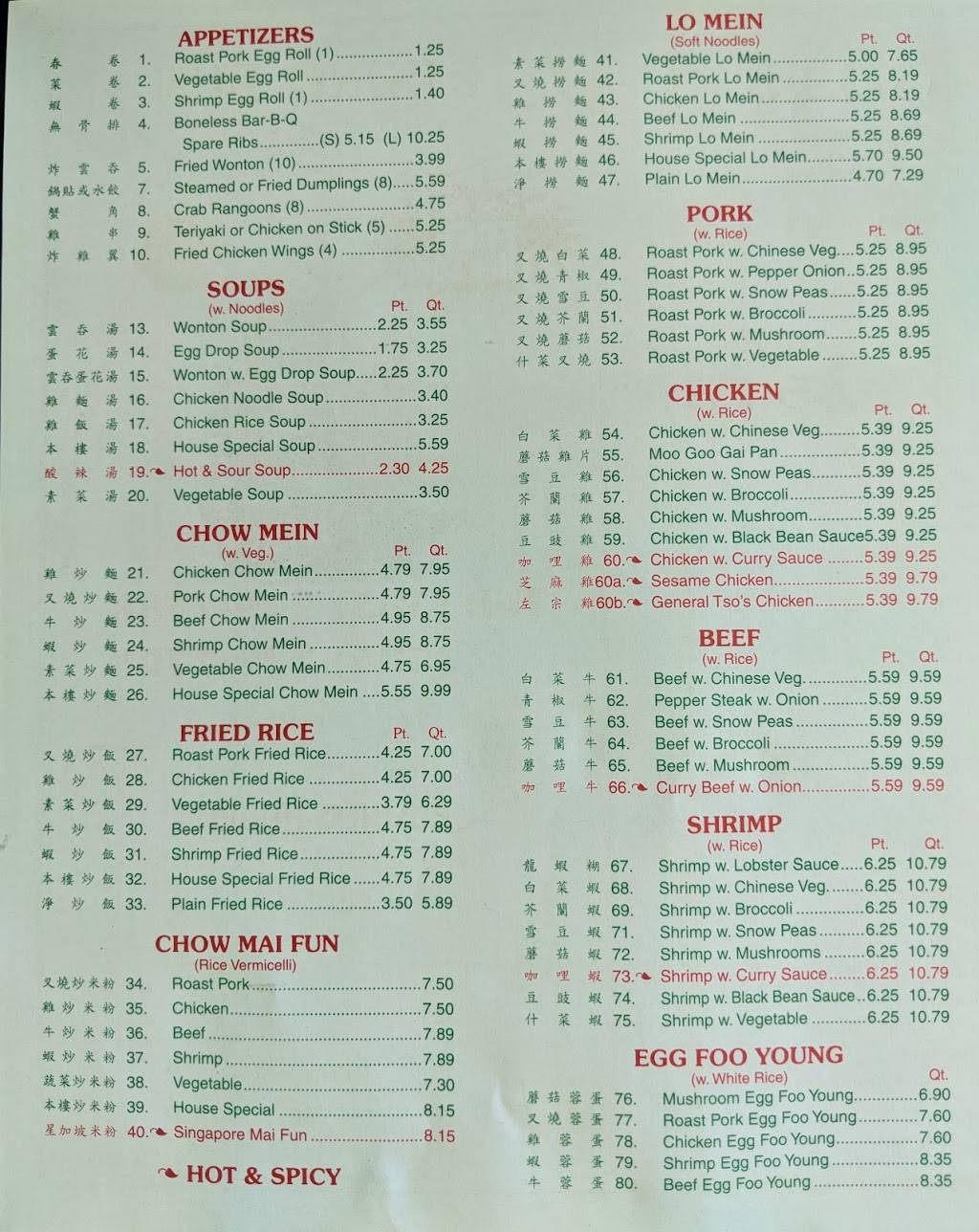 Rising Sun II Chinese Kitchen | restaurant | 8742 Main St, Honeoye, NY 14471, USA | 5852297788 OR +1 585-229-7788