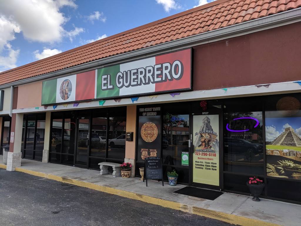 El Guerrero Mexican Grill | restaurant | 9727 66th St N, Pinellas Park, FL 33782, USA | 7272906118 OR +1 727-290-6118