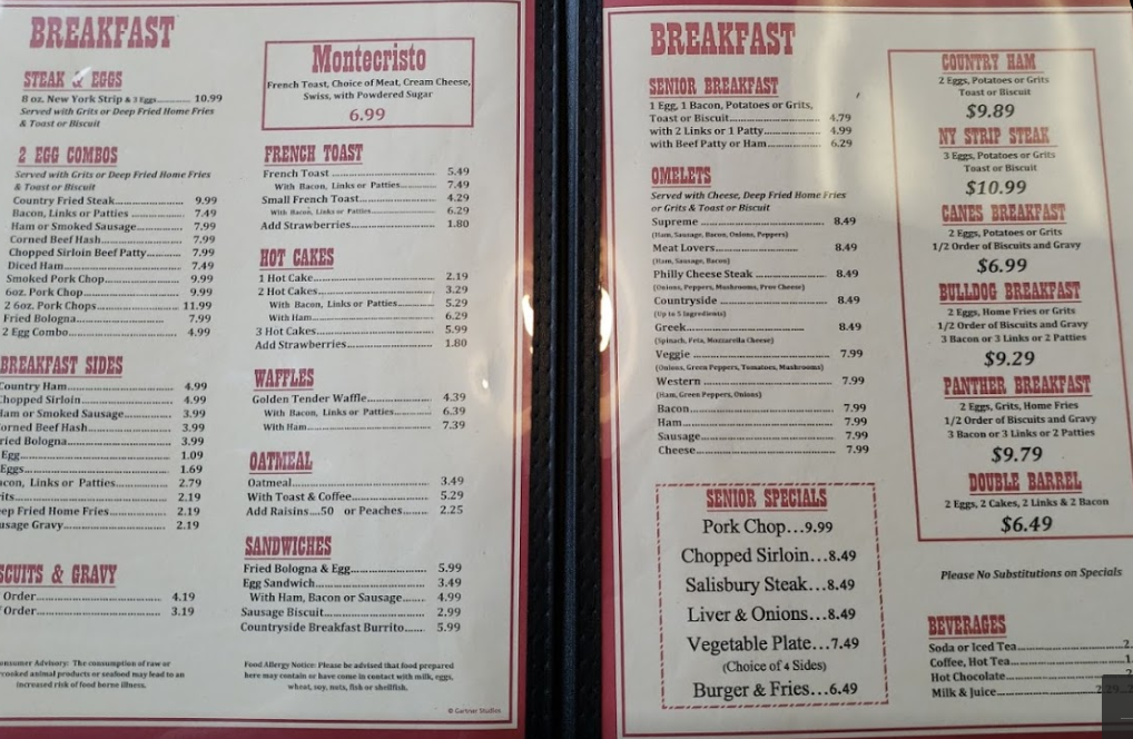 Countryside Diner | restaurant | 1602 FL-19, Eustis, FL 32726, USA | 3524834644 OR +1 352-483-4644