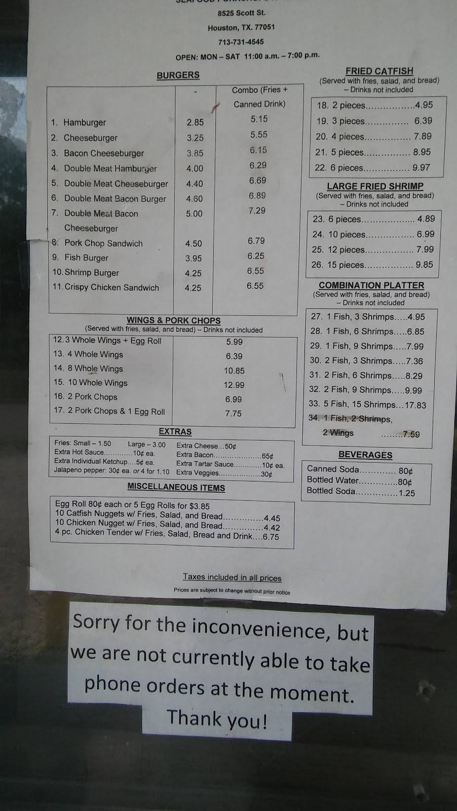 Burgers Fries n Things | restaurant | 8525 Scott St, Houston, TX 77051, USA | 7137314545 OR +1 713-731-4545