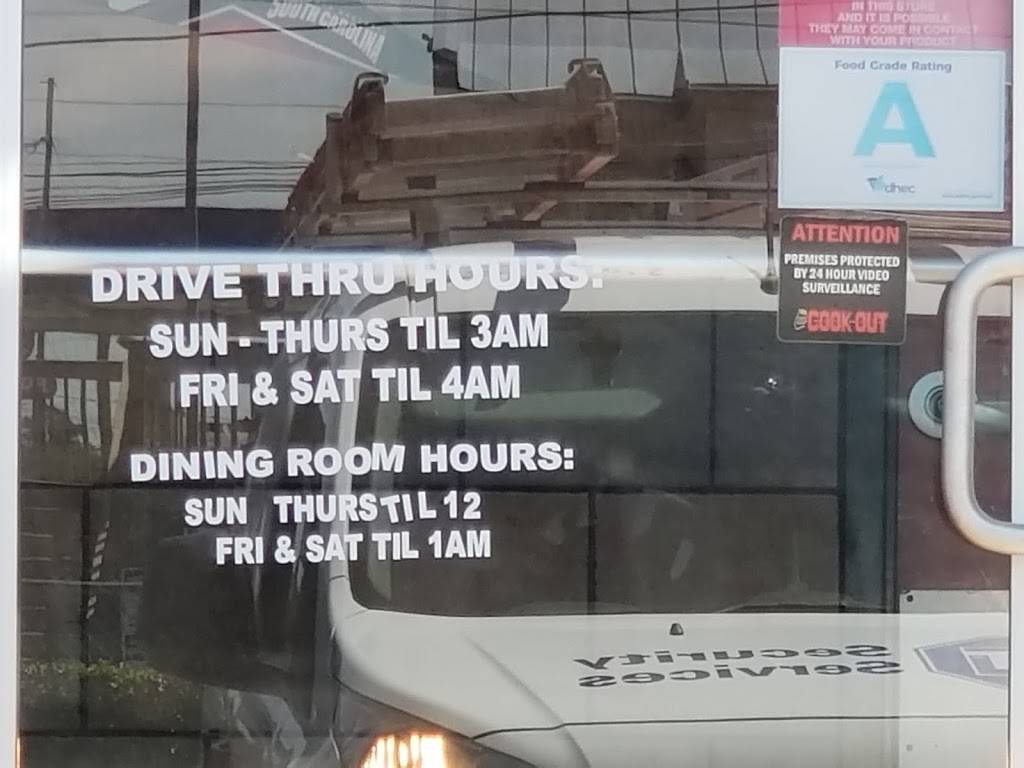 Cook Out | restaurant | 10030 Two Notch Rd, Columbia, SC 29223, USA | 8035509732 OR +1 803-550-9732