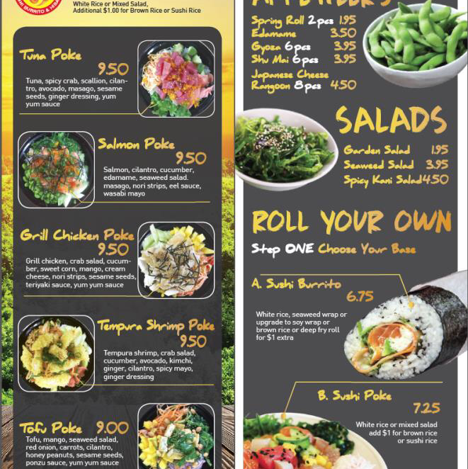 Ginger Sushi Burrito | restaurant | 7413 Mentor Ave, Mentor, OH 44060, USA | 4409468881 OR +1 440-946-8881