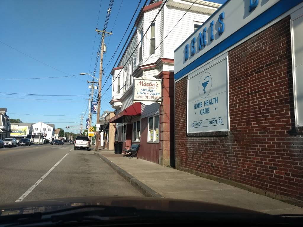 Martins Restaurant | restaurant | 205 North Ave, Abington, MA 02351, USA | 7818781915 OR +1 781-878-1915