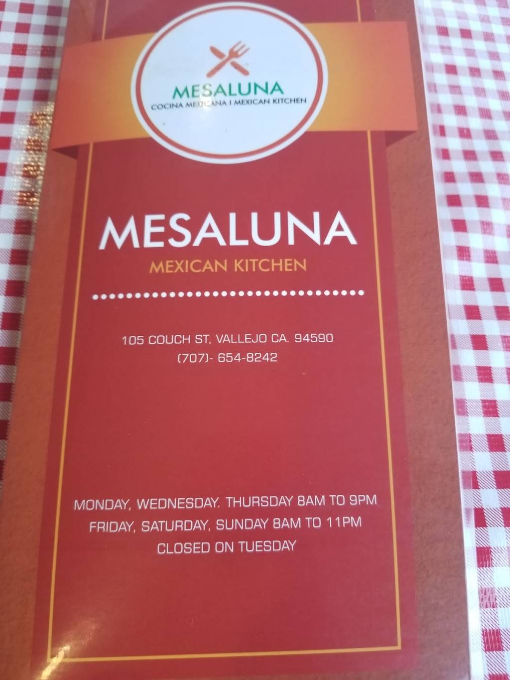 Mesaluna Mexican Kitchen | restaurant | 105 Couch St, Vallejo, CA 94590, USA | 7076548242 OR +1 707-654-8242