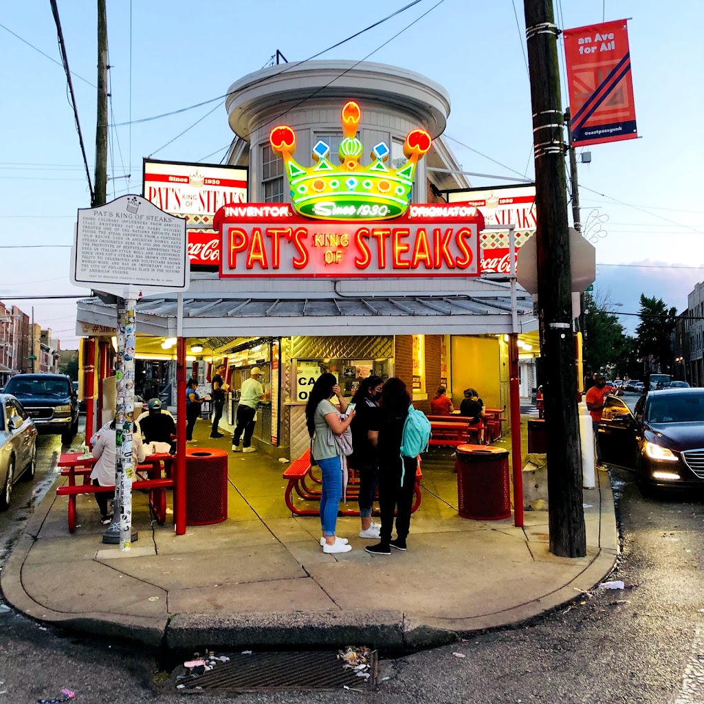 Pats King of Steaks | restaurant | 1237 E Passyunk Ave, Philadelphia, PA 19147, USA | 2154681546 OR +1 215-468-1546