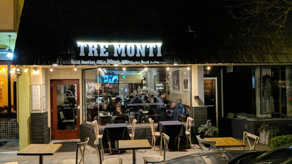 Tre Monti | restaurant | 270 Main St, Los Altos, CA 94022, USA | 6506956806 OR +1 650-695-6806