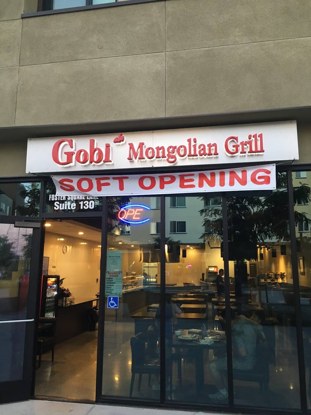 Gobi Mongolian Grill | restaurant | 1099 Foster Square Ln Suite 130, Foster City, CA 94404, USA | 6503121888 OR +1 650-312-1888