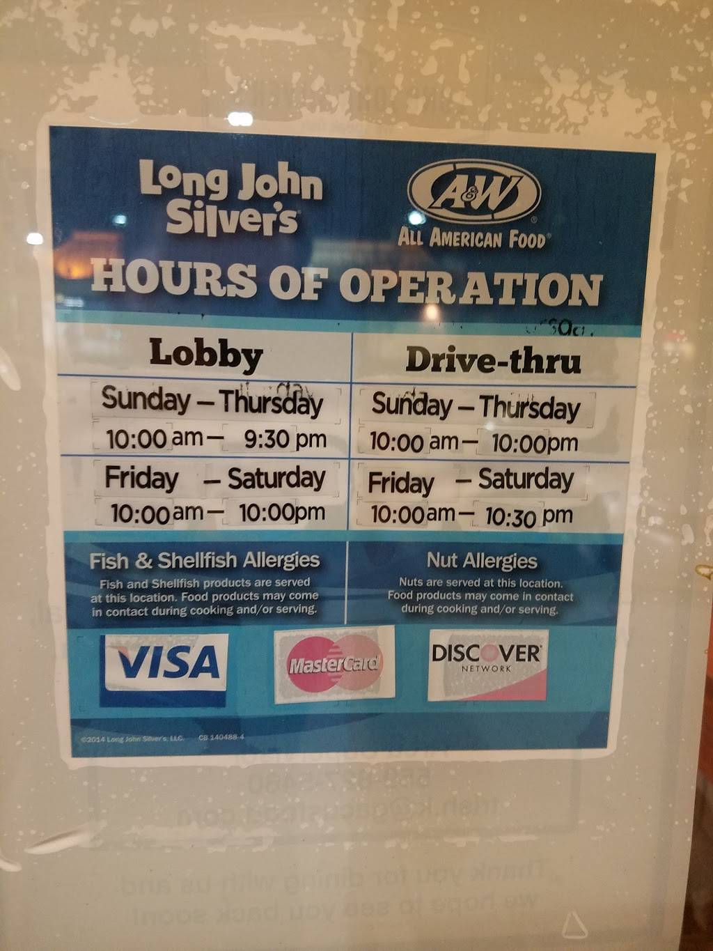 Long John Silvers | restaurant | 406 W Shaw Ave, Clovis, CA 93612, USA | 5592988910 OR +1 559-298-8910