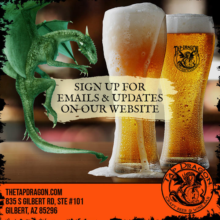 Tap Dragon Craft Beer & Wine Bar | restaurant | 835 S Gilbert Rd, Gilbert, AZ 85296, USA | 4808415566 OR +1 480-841-5566