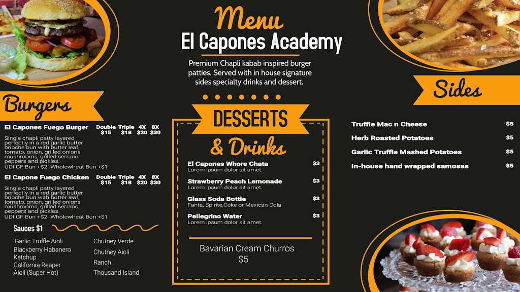 El Capones Academy | restaurant | 1555 Vine St #545V, Los Angeles, CA 90028, USA | 8186174655 OR +1 818-617-4655