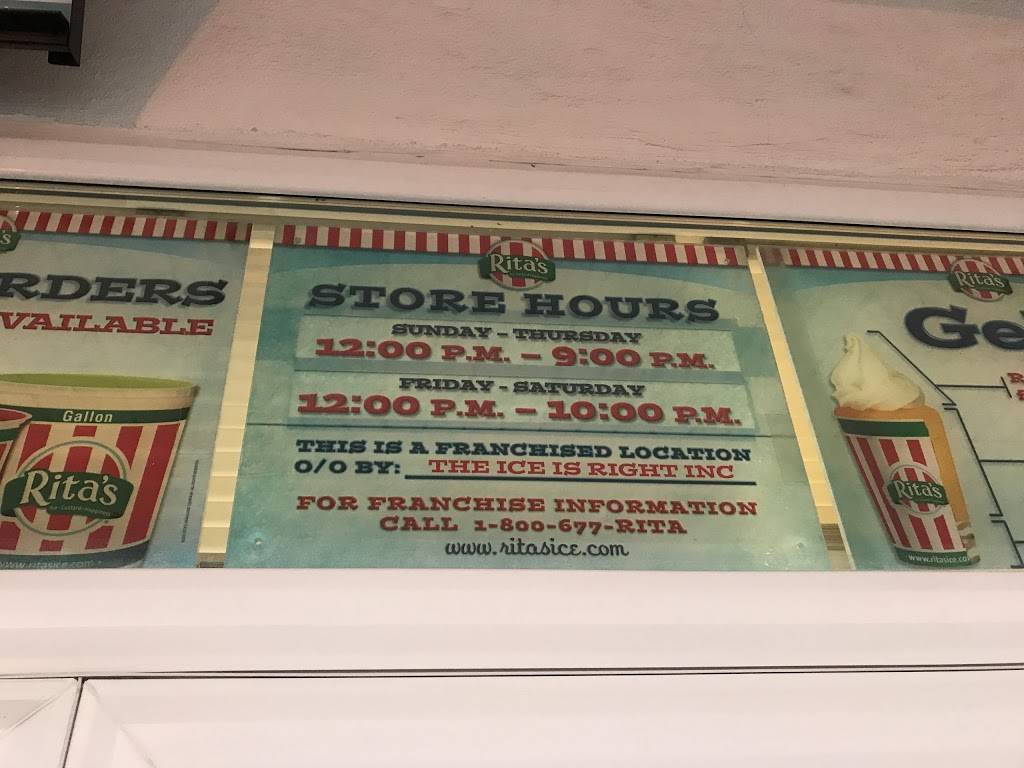 Ritas Italian Ice & Frozen Custard | restaurant | 1068 Blakeslee Blvd Dr E, Lehighton, PA 18235, USA | 6103795434 OR +1 610-379-5434