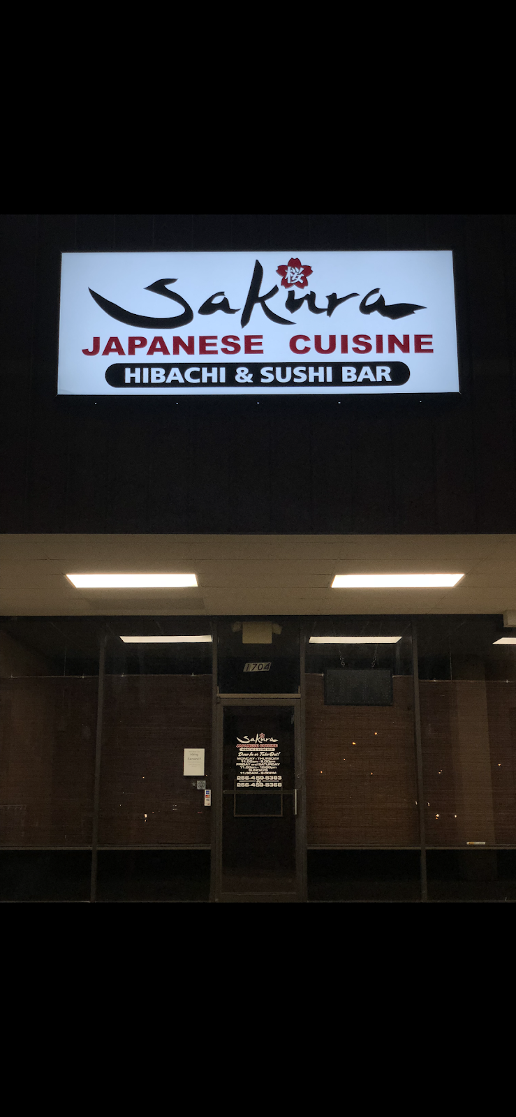 Sakura Japanese Cuisine Hibachi & Sushibar | restaurant | 1704 E Meighan Blvd, Gadsden, AL 35903, USA | 2564595383 OR +1 256-459-5383