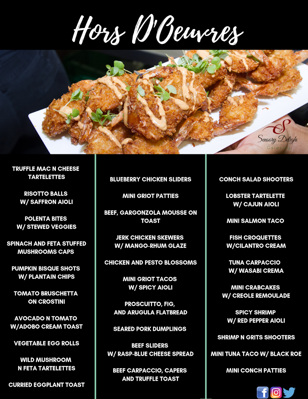 Sensory Delights Catering | restaurant | 19362 NW 11th St, Pembroke Pines, FL 33029, USA | 9543760470 OR +1 954-376-0470