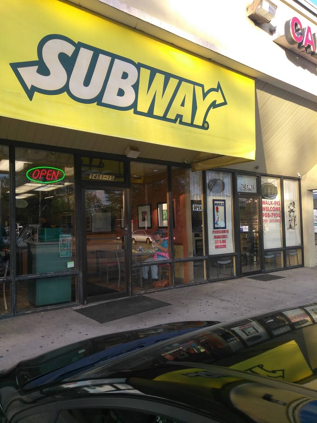 Subway Restaurants | restaurant | 7451 103rd St #15, Jacksonville, FL 32210, USA | 9047772525 OR +1 904-777-2525