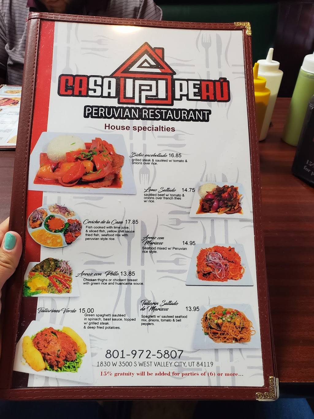 Casa Peru | restaurant | 1830 W 3500 S, West Valley City, UT 84119, USA | 8019725807 OR +1 801-972-5807