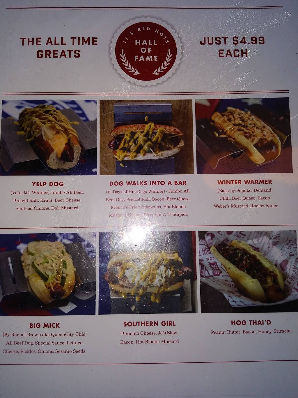 JJs Red Hots | restaurant | 1514 East Blvd, Charlotte, NC 28203, USA | 9802258880 OR +1 980-225-8880