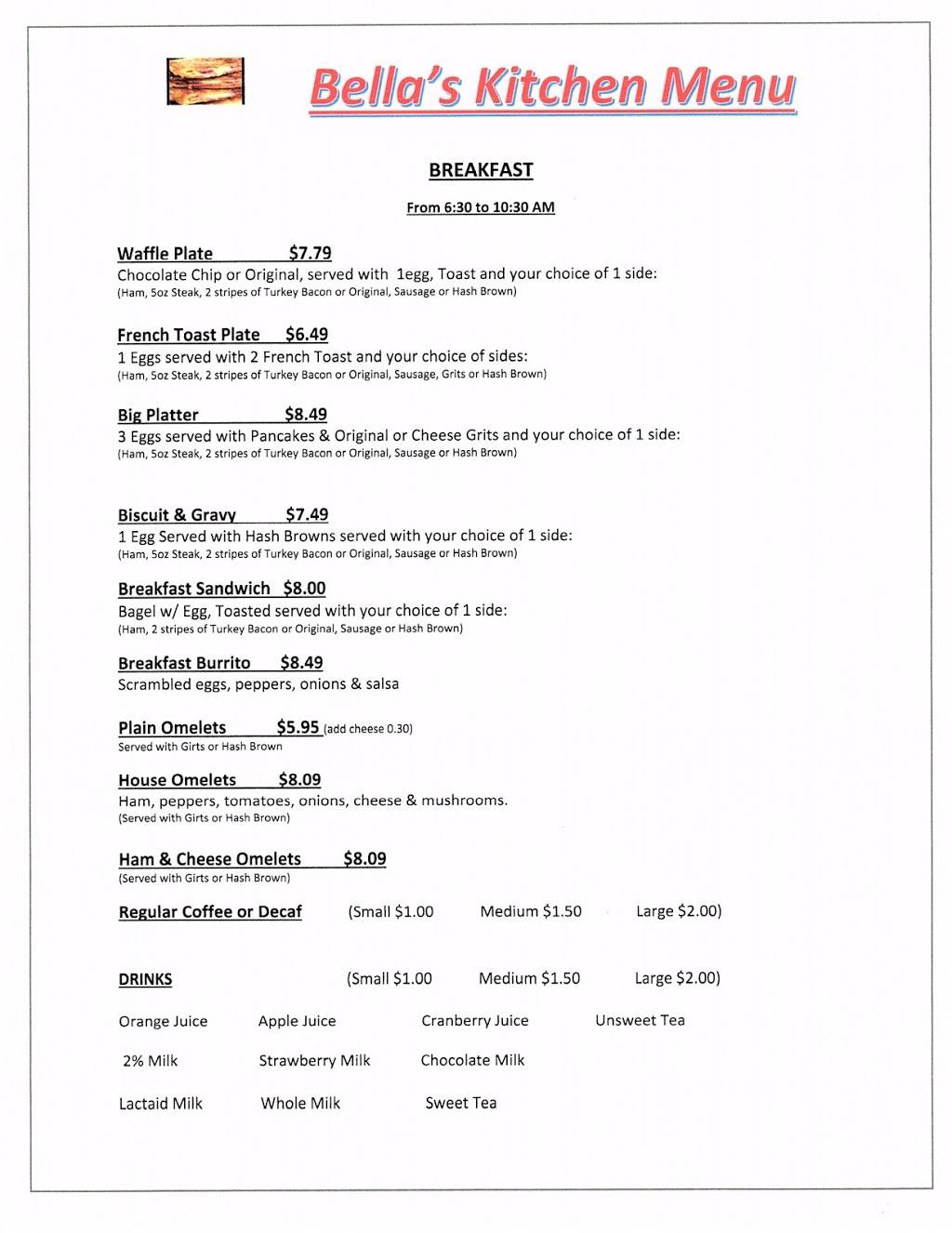 Bellas Kitchen | restaurant | 401 W Columbus Dr, Tampa, FL 33602, USA | 8134541130 OR +1 813-454-1130