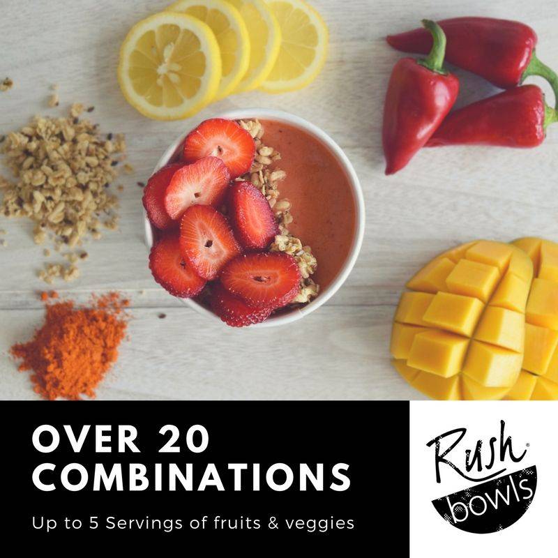 Rush Bowls | restaurant | 1421 N Dunn St, Bloomington, IN 47408, USA | 8122691670 OR +1 812-269-1670