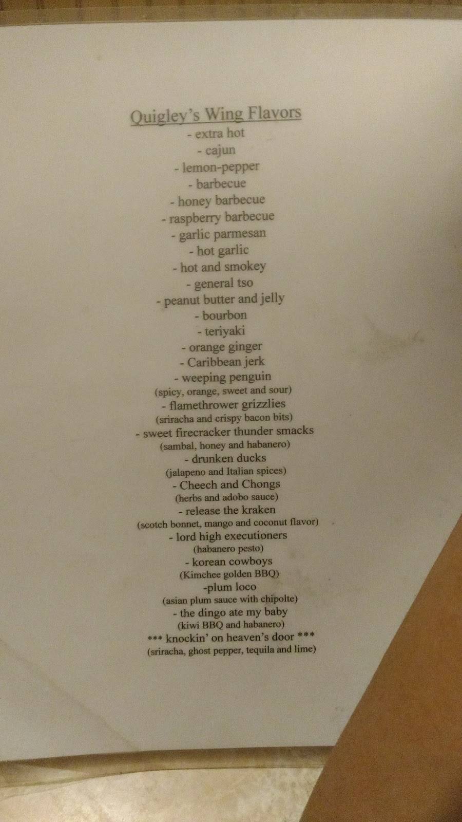 Quigleys Food & Drink | restaurant | 1602, 593 Columbia Turnpike, East Greenbush, NY 12061, USA | 5184772495 OR +1 518-477-2495