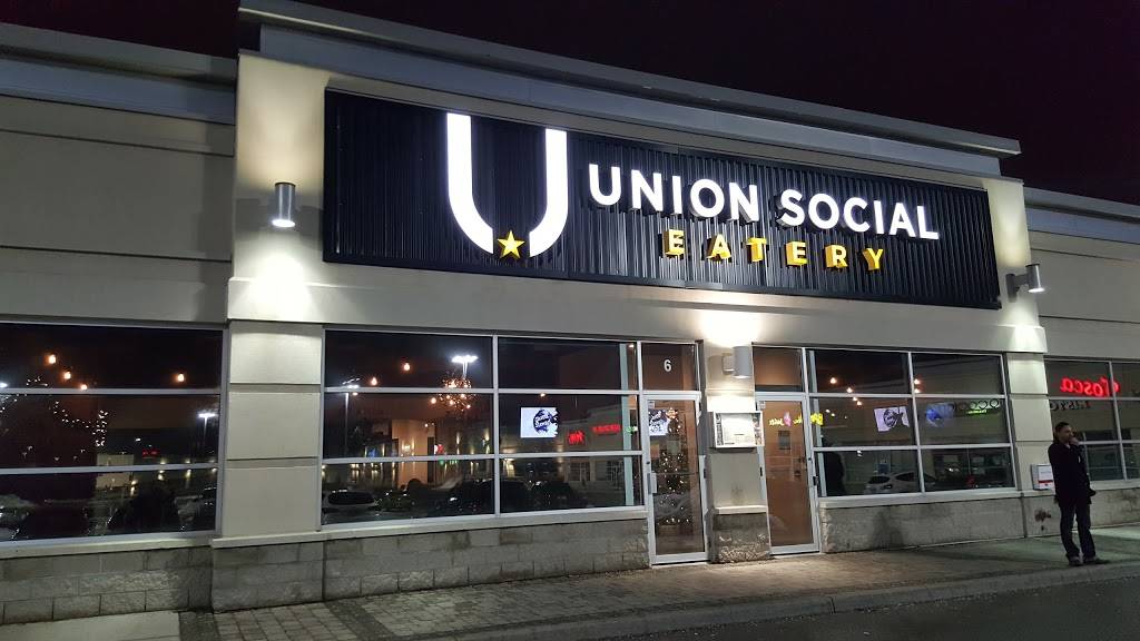 Union Social Eatery | restaurant | 6986 Financial Dr unit #6, Mississauga, ON L5N 8J4, Canada | 9058141234 OR +1 905-814-1234