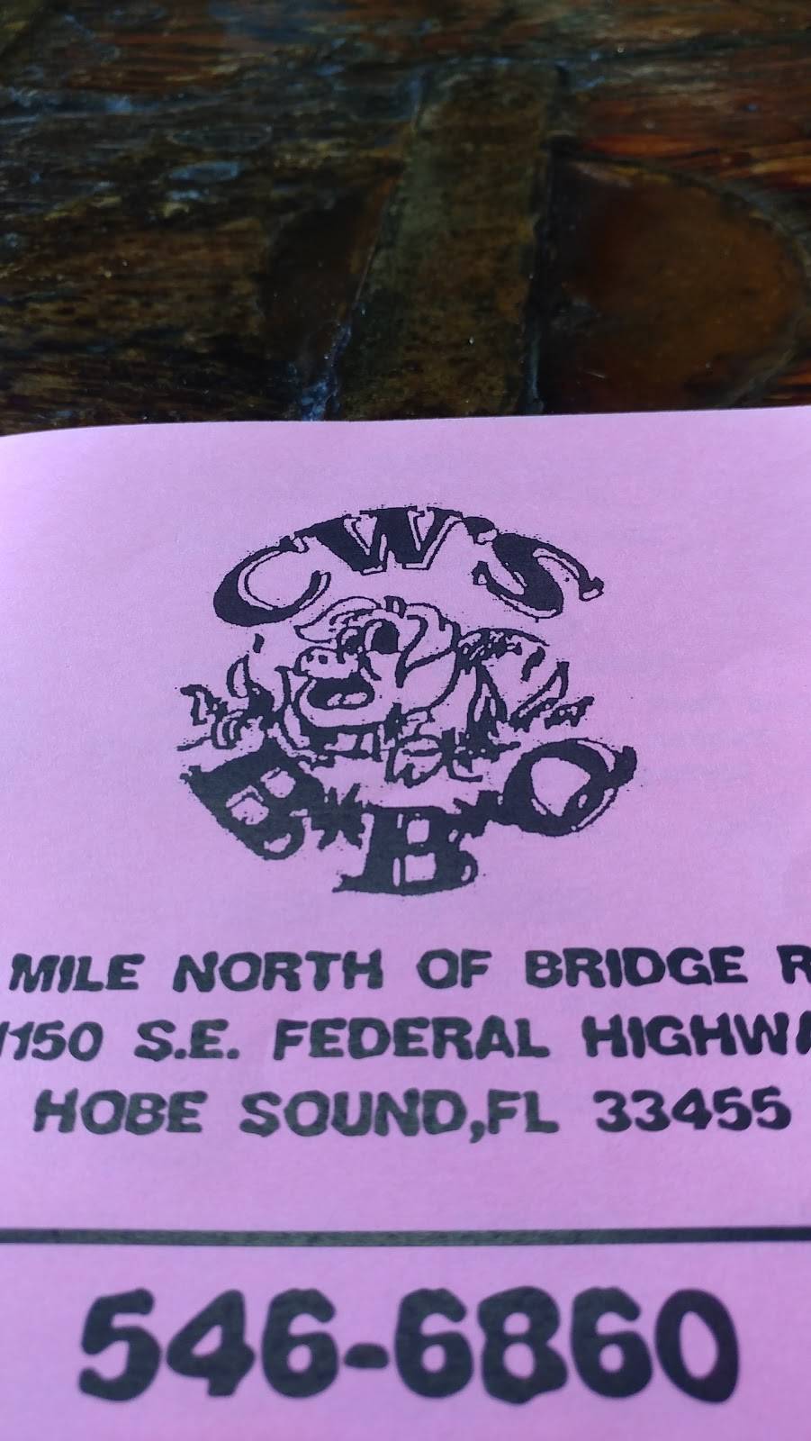 CWs BBQ | restaurant | 11150 SE Federal Hwy, Hobe Sound, FL 33455, USA | 7725466860 OR +1 772-546-6860