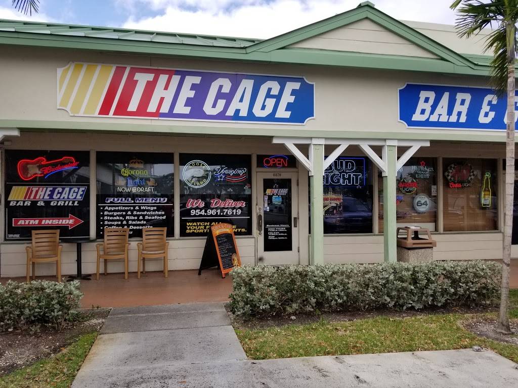 The Cage Bar and Grill | restaurant | 6870 Stirling Rd, Hollywood, FL 33024, USA | 9549617619 OR +1 954-961-7619