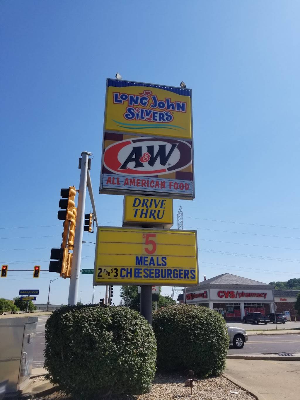 A&W Restaurant | restaurant | 140 N Main St, East Peoria, IL 61611, USA | 3096980515 OR +1 309-698-0515
