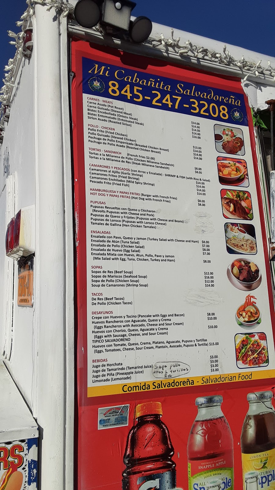 Mi Cabañita Salvadoreña Food Truck | restaurant | Kingston, NY 12401, USA | 8452473208 OR +1 845-247-3208