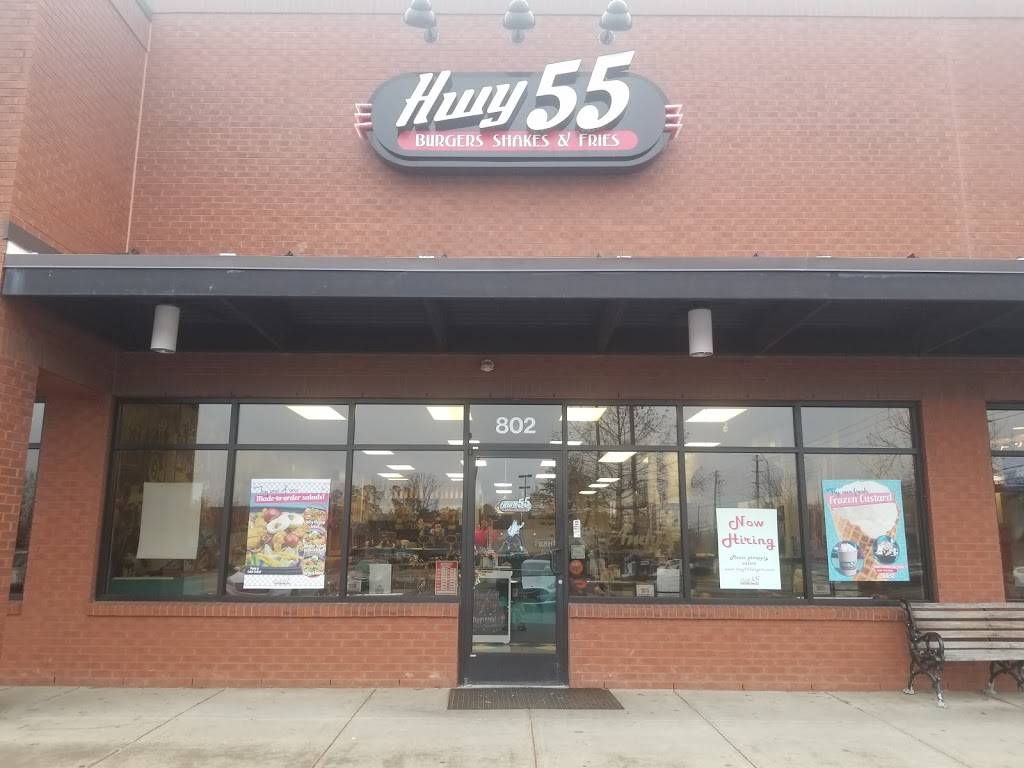 Hwy 55 Burgers Shakes & Fries | restaurant | 802 Perry Rd, Apex, NC 27502, USA | 9193033533 OR +1 919-303-3533