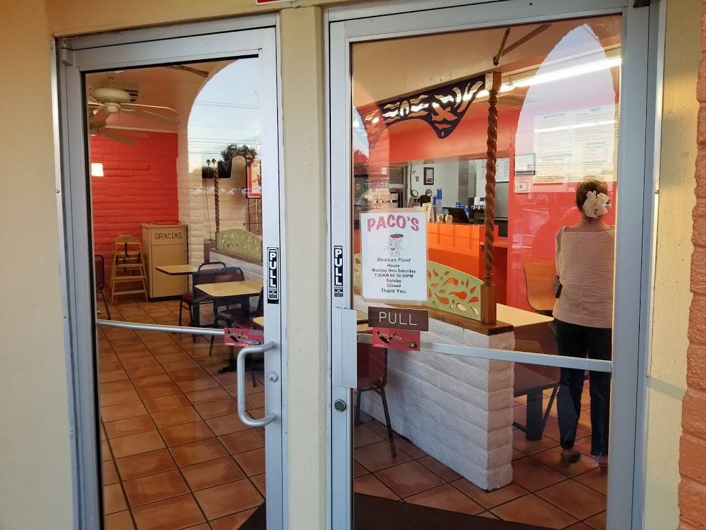 Pacos Mexican Food | restaurant | 5563 E Grant Rd, Tucson, AZ 85712, USA | 5207335935 OR +1 520-733-5935