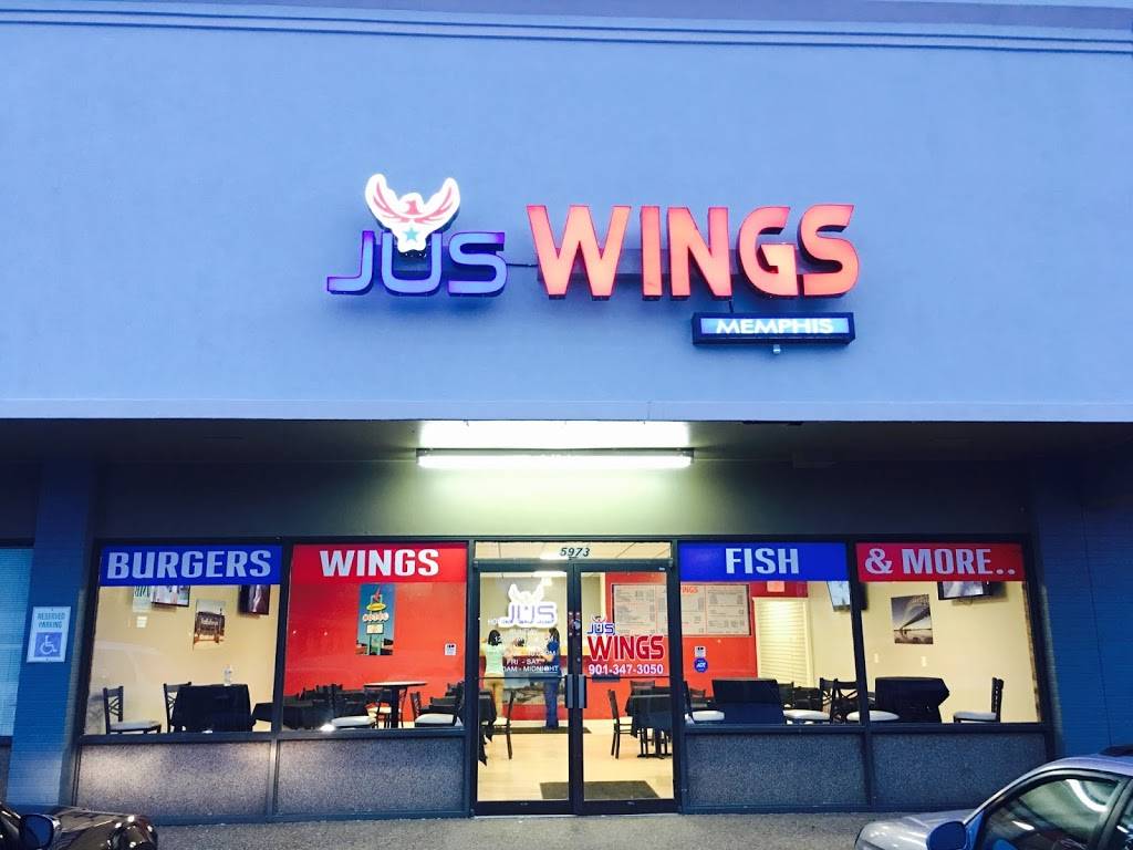 JusWings & More | restaurant | 5973 Knight Arnold Rd, Memphis, TN 38115, USA | 9017468495 OR +1 901-746-8495