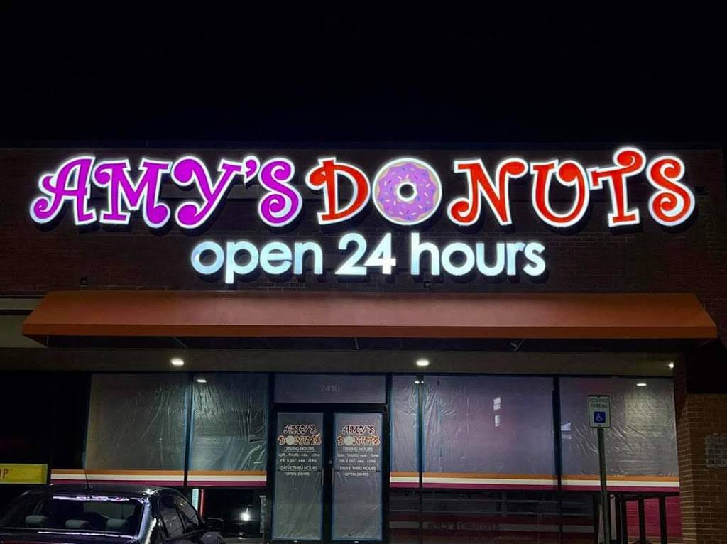 Amys Donuts | restaurant | 2410 I-35 Frontage Rd, Denton, TX 76205, USA | 9404350719 OR +1 940-435-0719